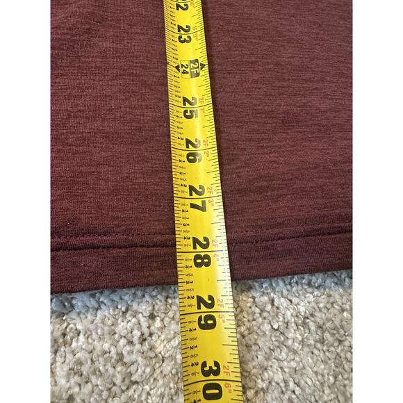 LL Bean Sweater Fleece Pullover Mens XL Red Slightly Fitted Snap Button - Picture 5 of 6